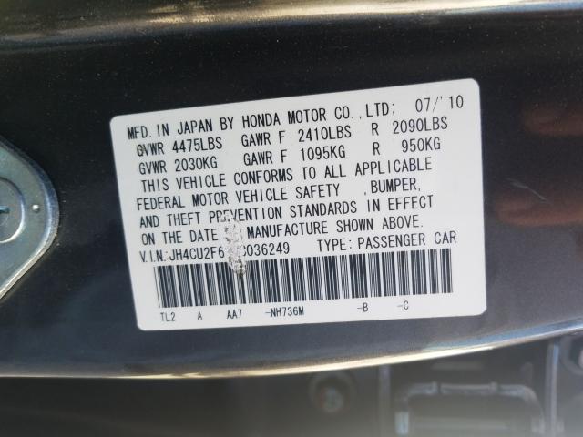2010 ACURA TSX JH4CU2F68AC036249
