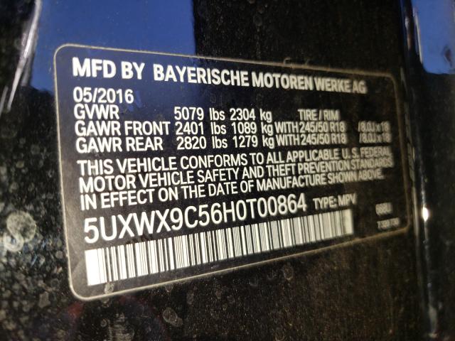 2017 BMW X3 XDRIVE2 5UXWX9C56H0T00864