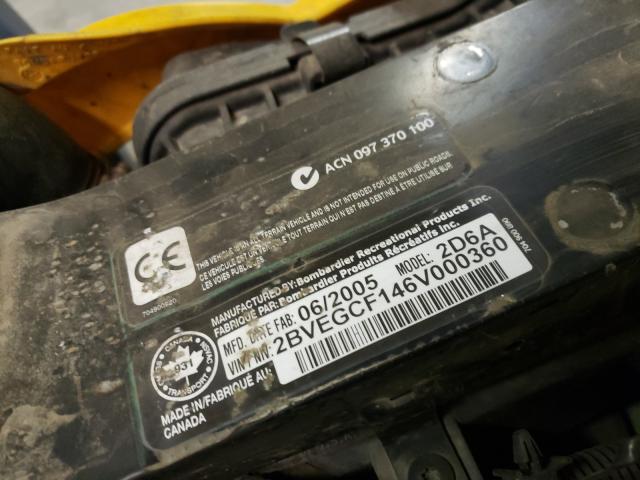 2006 CAN-AM OUTLANDER 2BVEGCF146V000360
