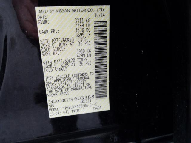 2015 NISSAN ARMADA PLA 5N1AA0NE1FN603388