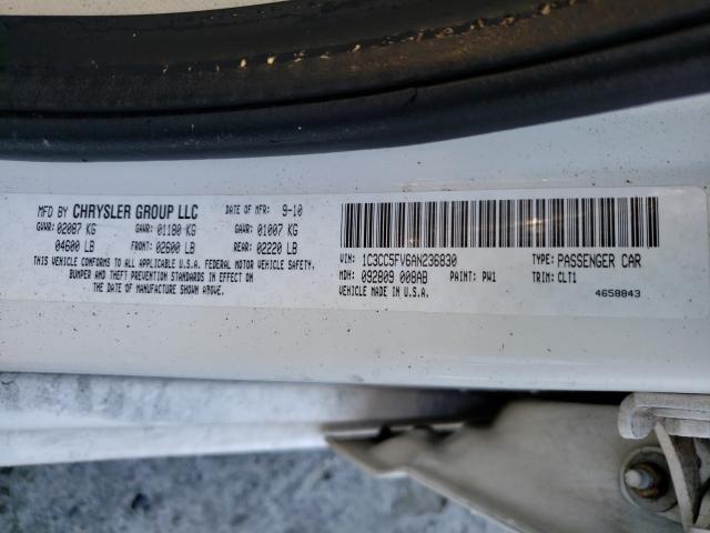2010 CHRYSLER SEBRING LI 1C3CC5FV6AN236830