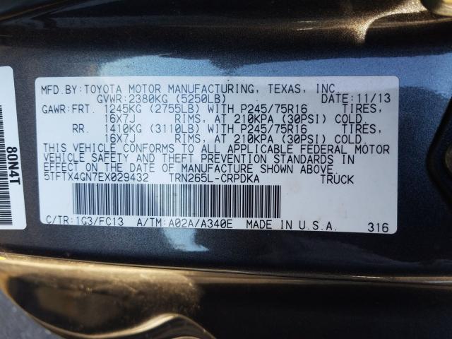2014 TOYOTA TACOMA PRE 5TFTX4GN7EX029432