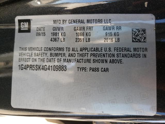 2016 BUICK VERANO CON 1G4PR5SK4G4109883