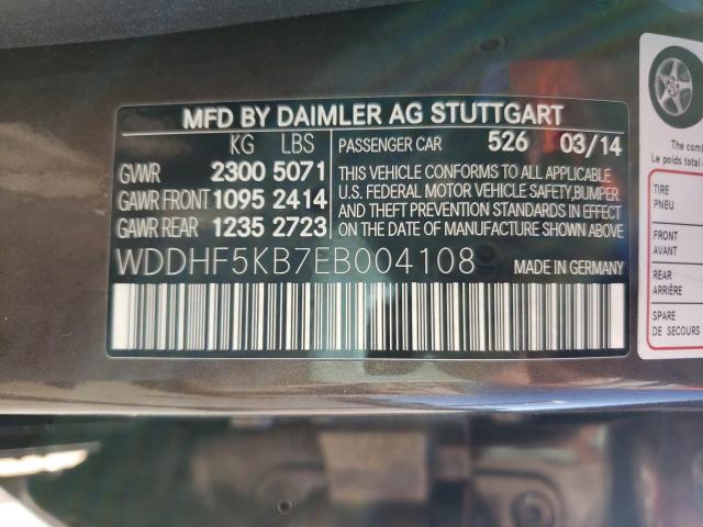 2014 MERCEDES-BENZ E 350 WDDHF5KB7EB004108