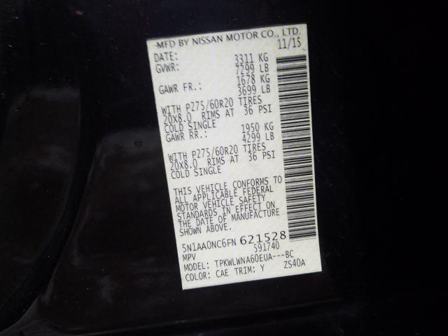 2015 NISSAN ARMADA SV 5N1AA0NC6FN621528