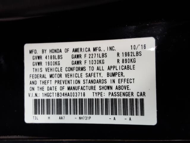 2017 HONDA ACCORD LX- 1HGCT1B34HA003718