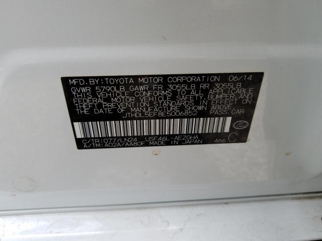 2014 LEXUS LS 460L JTHDL5EF8E5006852