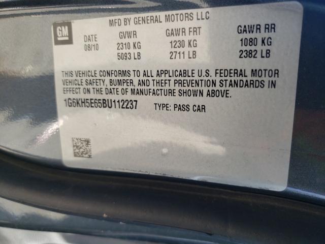 2011 CADILLAC DTS PREMIU 1G6KH5E65BU112237