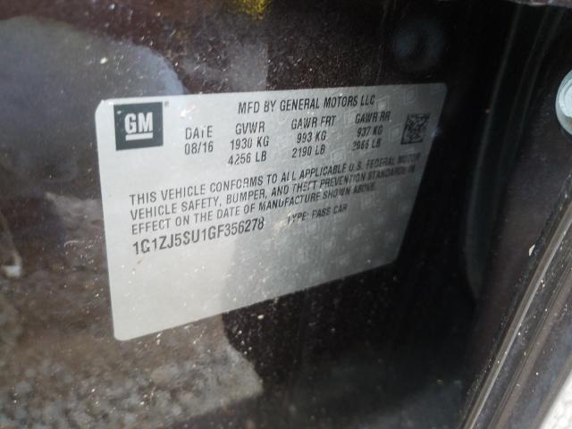 2016 CHEVROLET MALIBU HYB 1G1ZJ5SU1GF356278