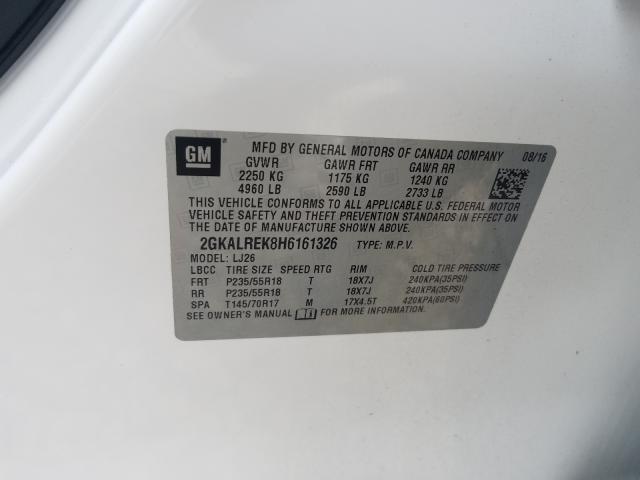 2017 GMC TERRAIN DE 2GKALREK8H6161326