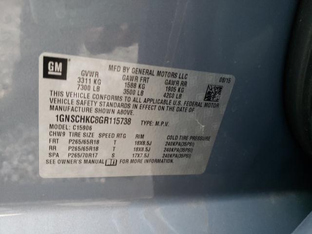 2016 CHEVROLET SUBURBAN C 1GNSCHKC8GR115738