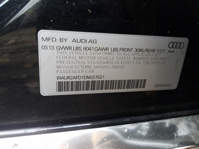 2013 AUDI A8 L QUATT WAUR2AFD1DN027621