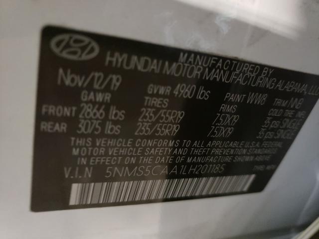 2020 HYUNDAI SANTA FE L 5NMS5CAA1LH201185