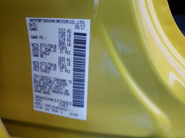 2017 NISSAN TITAN SV 1N6AA1E54HN572003