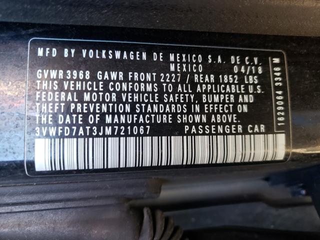 2018 VOLKSWAGEN BEETLE S 3VWFD7AT3JM721067