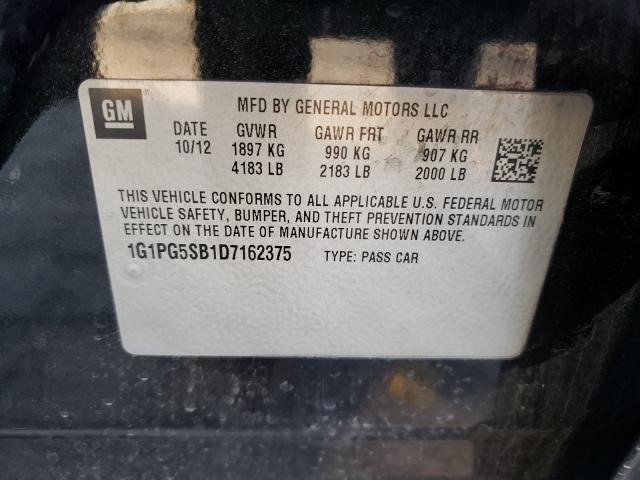 2013 CHEVROLET CRUZE LTZ 1G1PG5SB1D7162375