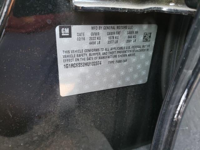 2017 CHEVROLET VOLT LT 1G1RC6S52HU102374