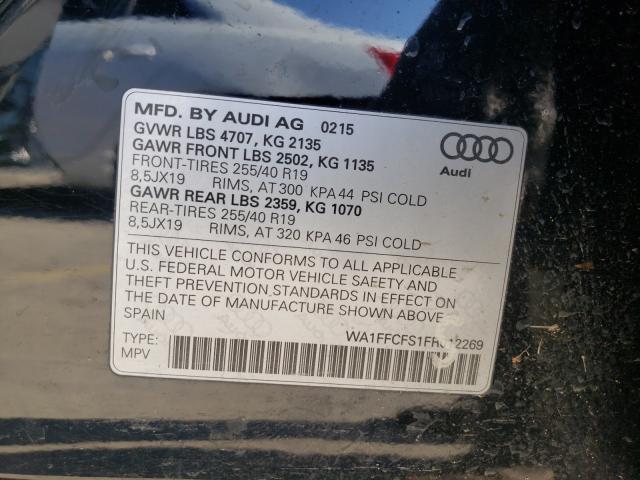 2015 AUDI Q3 WA1FFCFS1FR012269