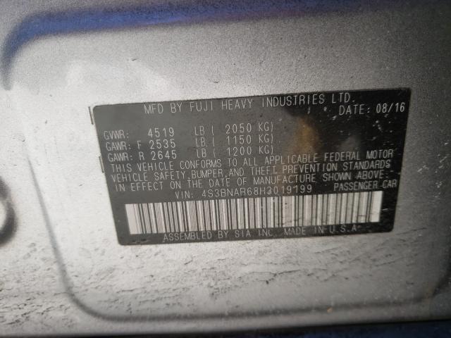 2017 SUBARU LEGACY SPO 4S3BNAR68H3019199