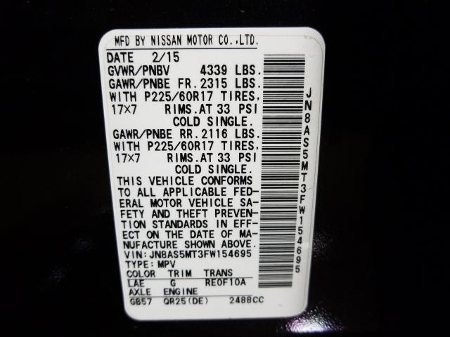 2015 NISSAN ROGUE SELE JN8AS5MT3FW154695