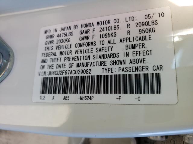 2010 ACURA TSX JH4CU2F67AC029082