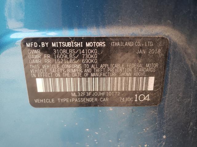 2018 MITSUBISHI MIRAGE G4 ML32F3FJ0JHF10172