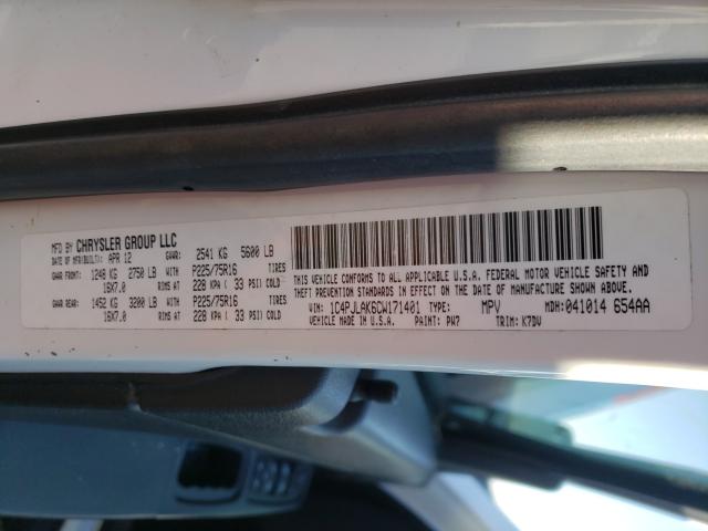 2012 JEEP LIBERTY SP 1C4PJLAK6CW171401