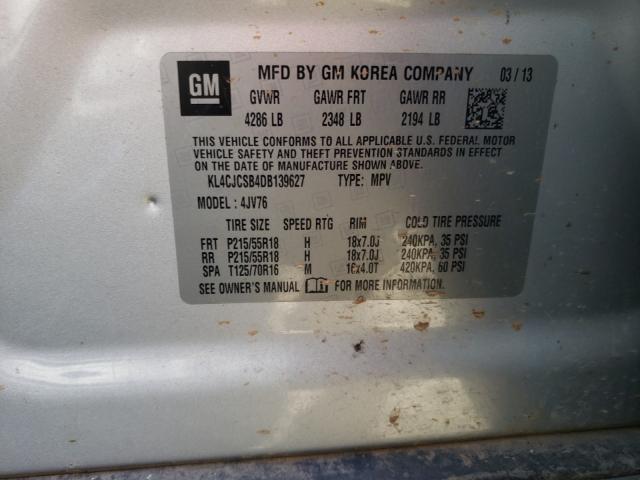 2013 BUICK ENCORE KL4CJCSB4DB139627