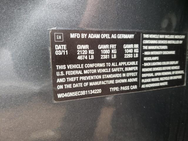 2011 BUICK REGAL CXL W04GW5EV6B1072536