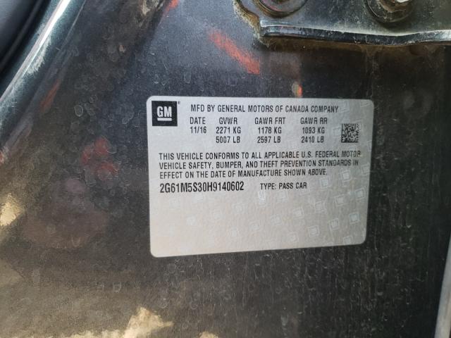 2017 CADILLAC XTS LUXURY 2G61M5S30H9140602