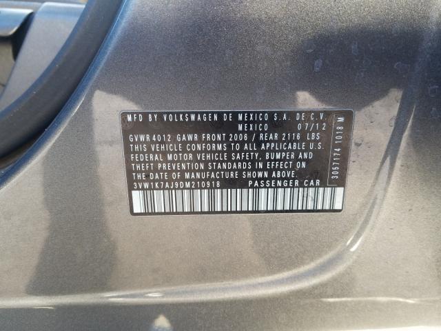 2013 VOLKSWAGEN JETTA BASE 3VW1K7AJ9DM210918
