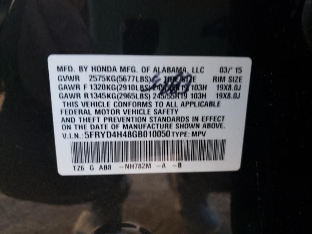 2016 ACURA MDX TECHNO 5FRYD4H48GB010050