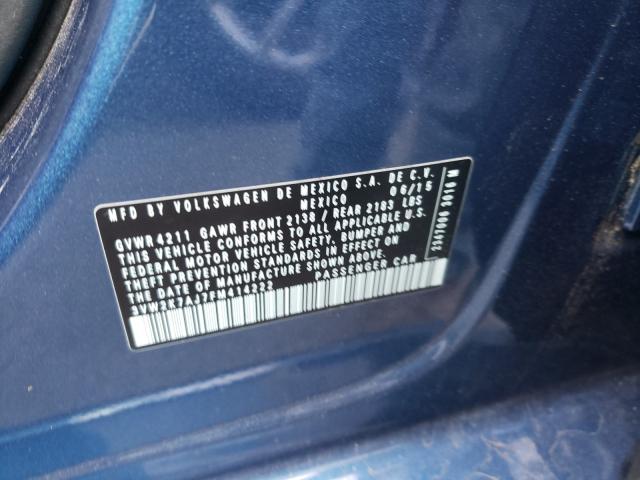 2015 VOLKSWAGEN JETTA BASE 3VW2K7AJ7FM414222