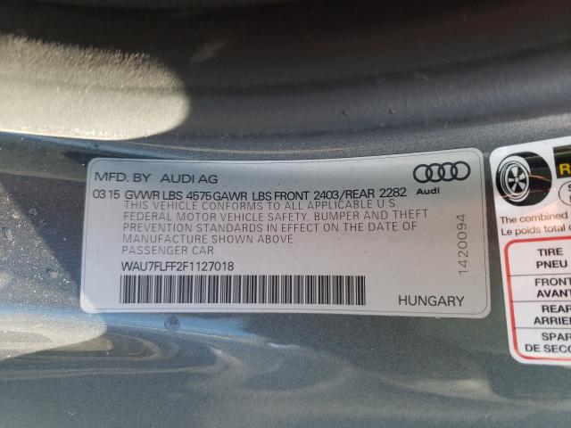 2015 AUDI A3 PREMIUM WAU7FLFF2F1127018