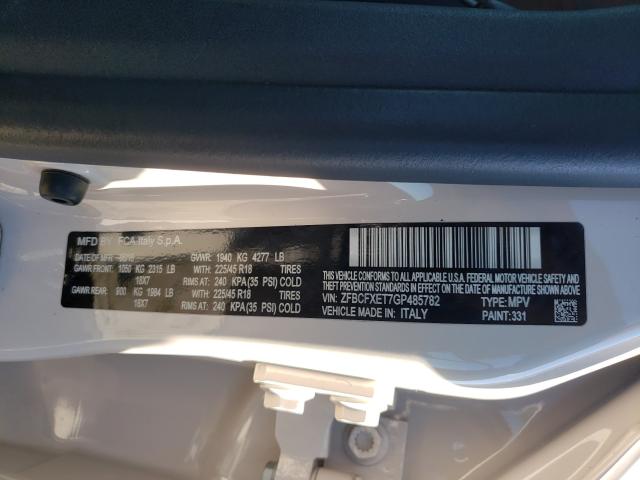 2016 FIAT 500X TREKK ZFBCFXET7GP485782