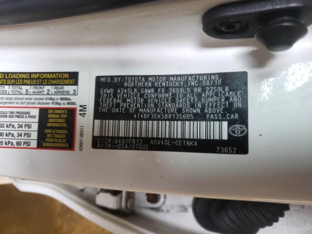 2011 TOYOTA CAMRY 4T4BF3EK5BR135605