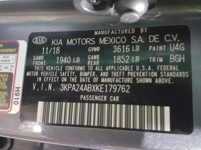 2019 KIA RIO S 3KPA24ABXKE179762