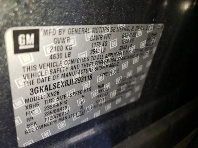 2018 GMC TERRAIN DE 3GKALSEX8JL293118