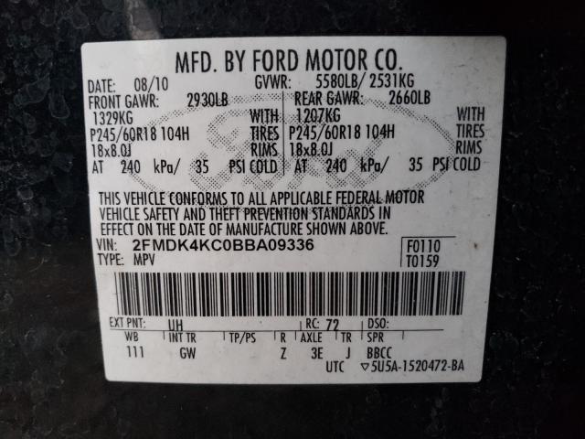 2011 FORD EDGE LIMIT 2FMDK4KC0BBA09336