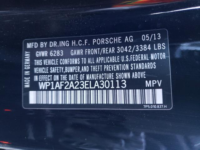 2014 PORSCHE CAYENNE WP1AF2A23ELA30113