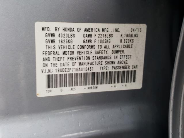 2016 ACURA ILX PREMIU 19UDE2F71GA010481
