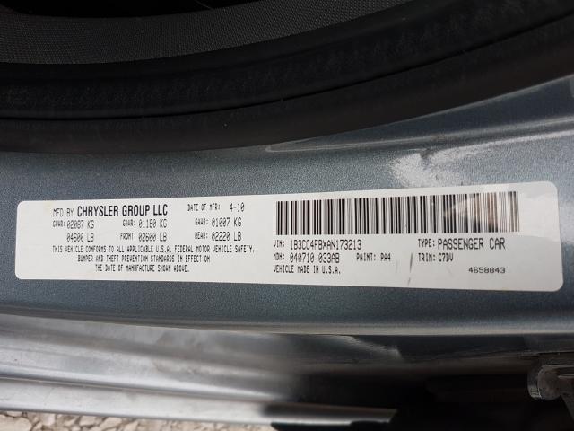 2010 DODGE AVENGER SX 1B3CC4FBXAN173213
