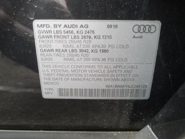 2018 AUDI Q5 PREMIUM WA1BNAFY4J2245123