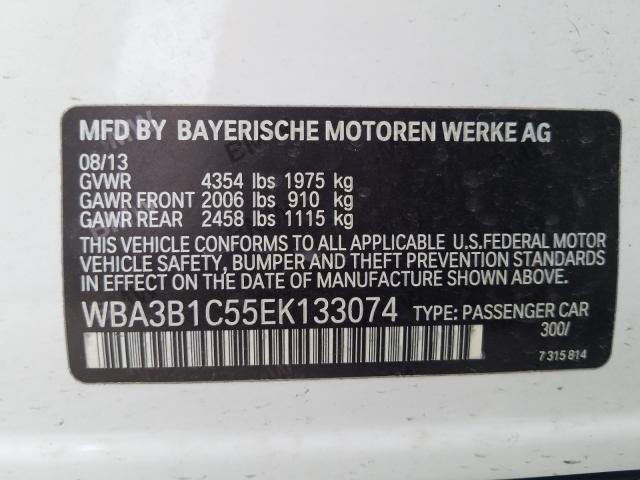 2014 BMW 320 I WBA3B1C55EK133074