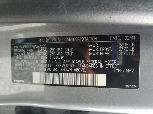 2011 VOLVO XC90 3.2 YV4952CY7B1597230
