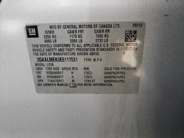 2014 GMC TERRAIN SL 2GKALMEK0E6117531