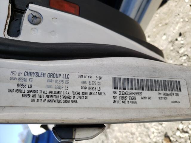 2010 CHRYSLER 300 TOURIN 2C3CA5CV0AH203857