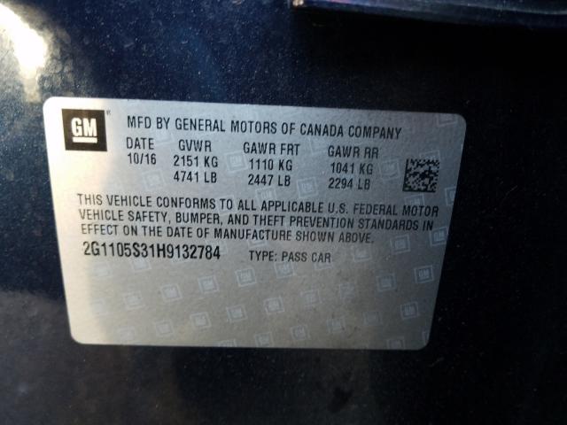 2017 CHEVROLET IMPALA LT - 2G1105S31H9132784