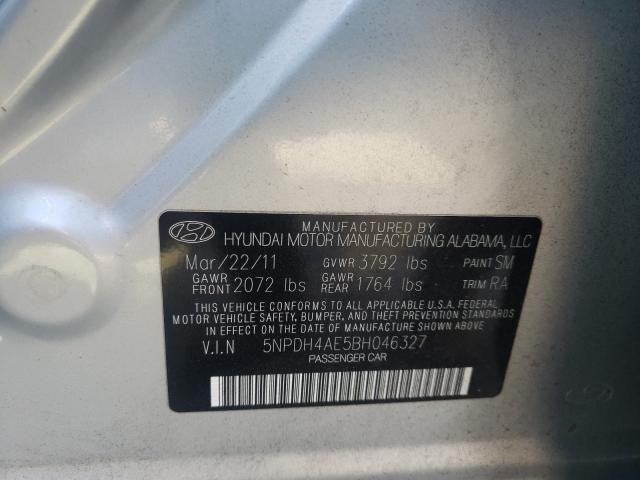2011 HYUNDAI ELANTRA GL 5NPDH4AE5BH046327