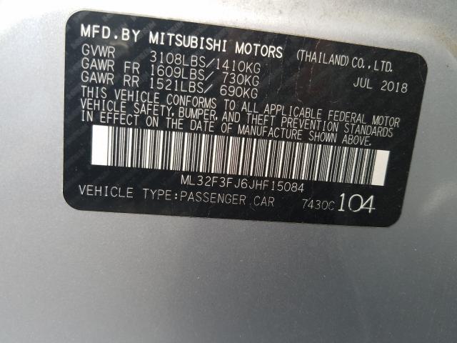 2018 MITSUBISHI MIRAGE G4 ML32F3FJ6JHF15084
